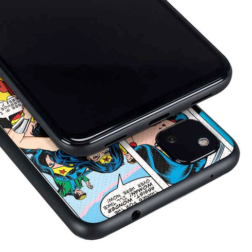 DC Comics Wonder Woman Comic Blast Google Pixel 4a Skin